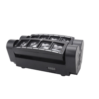 Mini projecteur laser araignée, lampe à changement de couleur laser, tête mobile à 8 faisceaux pour bars, scènes, discothèques, projecteur laser à commande vocale