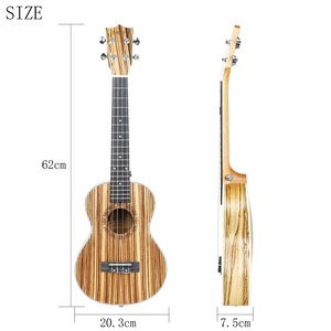 <span class=keywords><strong>Ukulele</strong></span> de 4 Cordas em Madeira de Zebra Havaiana 21/24/26 Polegadas Instrumentos Musicais Pequenos - Product Image 3