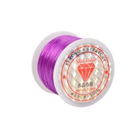 Fil élastique en cristal solide et extensible, cordon pour bracelet de perles, taille 0,8 mm, longueur 45 m