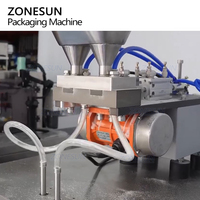 Máquina de Llenado y Sellado Ultrasónico Automática de Alta Velocidad ZONESUN ZS-FSFM2, Vertical, Cuantitativa, de 2 Carriles, para Bolsas Pequeñas de Gránulos