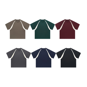 T-shirt pour homme personnalisé avec logo surdimensionné, streetwear, sport, vintage, blanc, à séchage rapide, respirant - Product Image 6