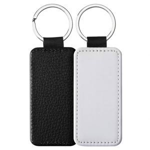 Leather Keychain Company Activity Logo Printed Keychains to Sublimate Sublimation Key Holder Blanks Custom Promotional Gifts - Product Image 4