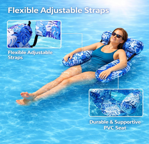 Silla Flotante Resistente y <span class=keywords><strong>Piscina</strong></span> para el Verano, Playa, Lago y Fiestas en la <span class=keywords><strong>Piscina</strong></span>, Cómoda Silla Flotante Acuática para Relajarse y Divertirse - Product Image 6