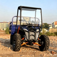 Quad agricole 4x4 250cc à refroidissement liquide avec benne basculante hydraulique et pneus résistants au boue pour terrains accidentés et plantations