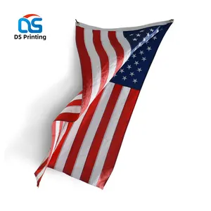 Tecido personalizado bandeira americana 3x5 pés ao ar livre tecido de nylon resistente para uso ao ar livre clube bandeira americana faca resistente tecido de seda bandeira dos eua