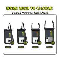 Pochette étanche pour téléphone portable flottante pour la plage, sac étanche pour téléphone portable IPX8 avec cordon