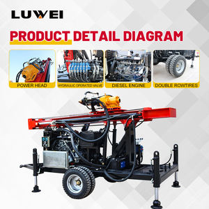 High Power 78 Pk Diepe Put Boorinstallatie Met Diesel Benzine Kop Rotatie Voor Gemeentelijke Putten Water Boorput Boormachine - Product Image 3