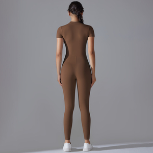 Set Sexy Personalizzato <span class=keywords><strong>Korkmaz</strong></span> per Donne, Body a Maniche Corte con Cerniera in Spandex/Nylon, Elasticizzato in Quattro Direzioni, Asciugatura Rapida, Traspirante, Delicato sulla Pelle - Product Image 6
