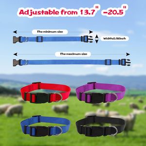 Collares para Cabras Kwerdas, Paquete de 4, Ajustables, de Nailon, con Campana, para Animales de Granja, Antipérdida, para Vacas - Product Image 2