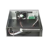 Stock chaud nouveau modèle S21 Mini-ITX boîtier d'ordinateur de bureau avec ventilateurs PC en alliage pour serveur Rack MicroATX