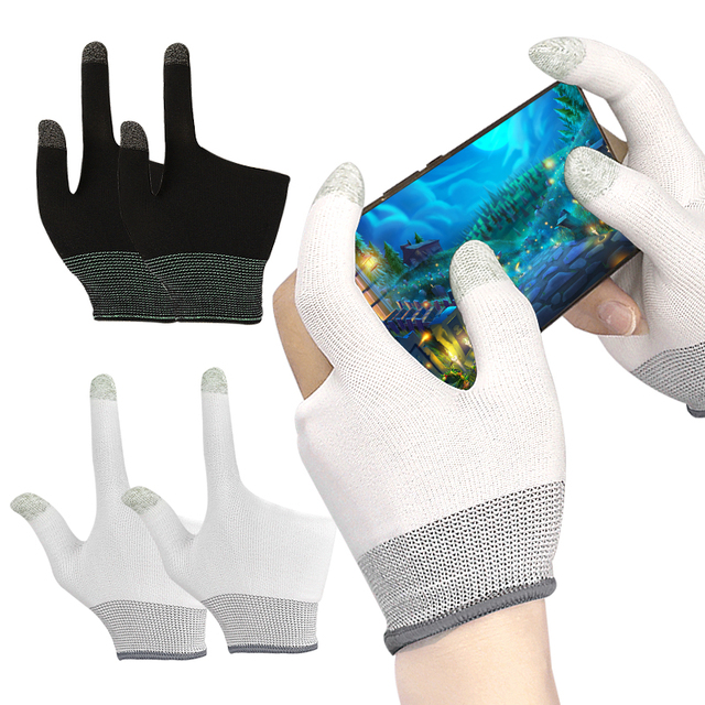 Touchscreen Gloves for Men Women Two Finger Gloves for Game Finger Sleeve Gamer Glove