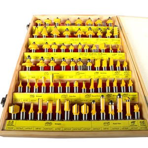 Milling Cutter Set 1/2 Inch Yellow Wooden Box Tungsten Carbide For Woodworking Engraving Machine - Product Image 2