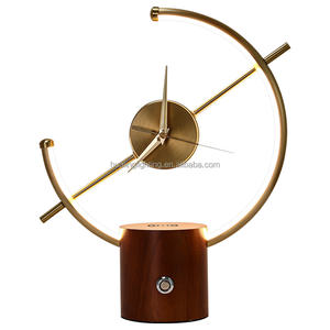 Portable moderne décoratif bar chambre tactile DIMMABLE lumière <span class=keywords><strong>ARK</strong></span> base led table veilleuse avec horloge et chargeur sans fil - Product Image 1
