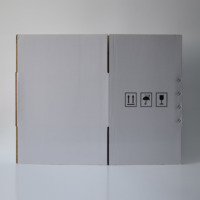 Boîte en carton ondulé multi-tailles, carton d'expédition robuste avec logo et couleur personnalisés