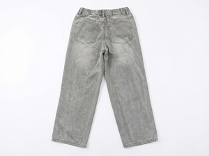 Pantalones vaqueros de verano para niños, pantalones holgados con cintura elástica, pantalones azules suaves y transpirables, pantalones informales que combinan con todo, pantalones para niños y niñas - Product Image 6