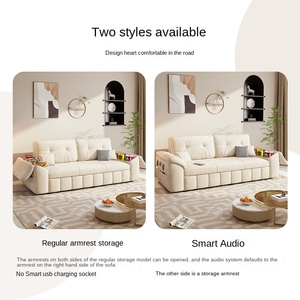 Nội thất phòng khách đa năng, tiết kiệm không gian, thiết kế hiện đại, có ngăn kéo lưu trữ, loa Bluetooth, có thể gấp gọn thành giường <span class=keywords><strong>sofa</strong></span>. - Product Image 3