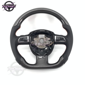 Volant de voiture en fibre de carbone à <span class=keywords><strong>prix</strong></span> net attractif pour <span class=keywords><strong>Audi</strong></span> <span class=keywords><strong>A3</strong></span> (8P) <span class=keywords><strong>Sportback</strong></span> A4 (B8) Avant A5 (8T) A6 (C6) A8 (D3) Q5 (8R) - Product Image 1
