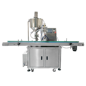 Machine de remplissage semi-automatique de bureau à pompe rotative à tête unique pour huile, sauce, ketchup, confiture, shampoing, miel, pâte de tomate en bouteille - Product Image 1
