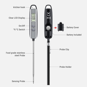 Hot Selling Waterproof Instant Read Wireless Digital <b>Thermometer</b> Kitchen Tools for Cooking BBQ Meat Food Temperature Function - Product Image 4