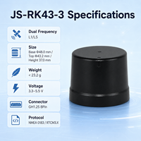 Antenne GNSS intelligente double fréquence L1 L5 RTK haute précision JS-RK43-3 pour drone UAV, agriculture, cartographie, véhicule