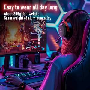 <span class=keywords><strong>Casque</strong></span> E-sports Tri-mode Smailwolf G900 305g Son Surround 7.1 2000mAh 360 °   Prise de son omnidirectionnelle et réduction du <span class=keywords><strong>bruit</strong></span> - Product Image 5