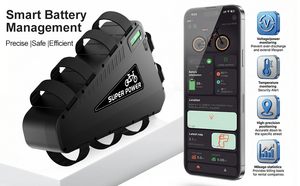 Batterie de vélo électrique Li-Ion intelligente 48V 30Ah avec GPS, pour moteur 1500W, étanche IP66, connecteur XT60, haute performance, décharge 3C, stock US - Product Image 2