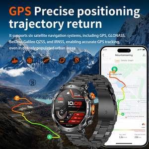 Reloj Inteligente HT42 para Hombre, Reloj Deportivo para Exteriores con GPS, Seguimiento de Actividad Física, Llamadas, Batería Grande de 850 mAh, Linterna LED - Product Image 2