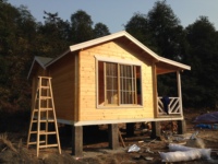 Bungalow moderne à faible coût Maison en bois Maison préfabriquée en Chine pour l'Europe Hôtel Appartements