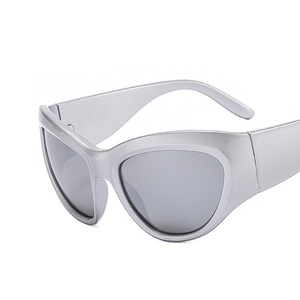 Cool Sunglasses Customized <b>Large</b> <b>Frame</b> Outdoor Fashionable Cycling Concave Shaped Sunglasses - Product Image 5