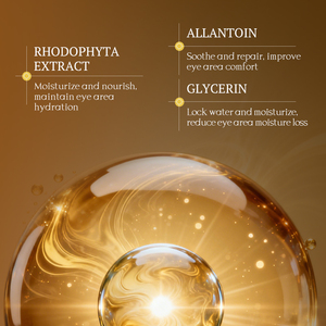 KORMESIC Marque Privée 80g Masque Contour des Yeux Coréen Bicolore Or 24K Hydratant Nourrissant Éclaircissant Anti-Rides Cernes - Product Image 4