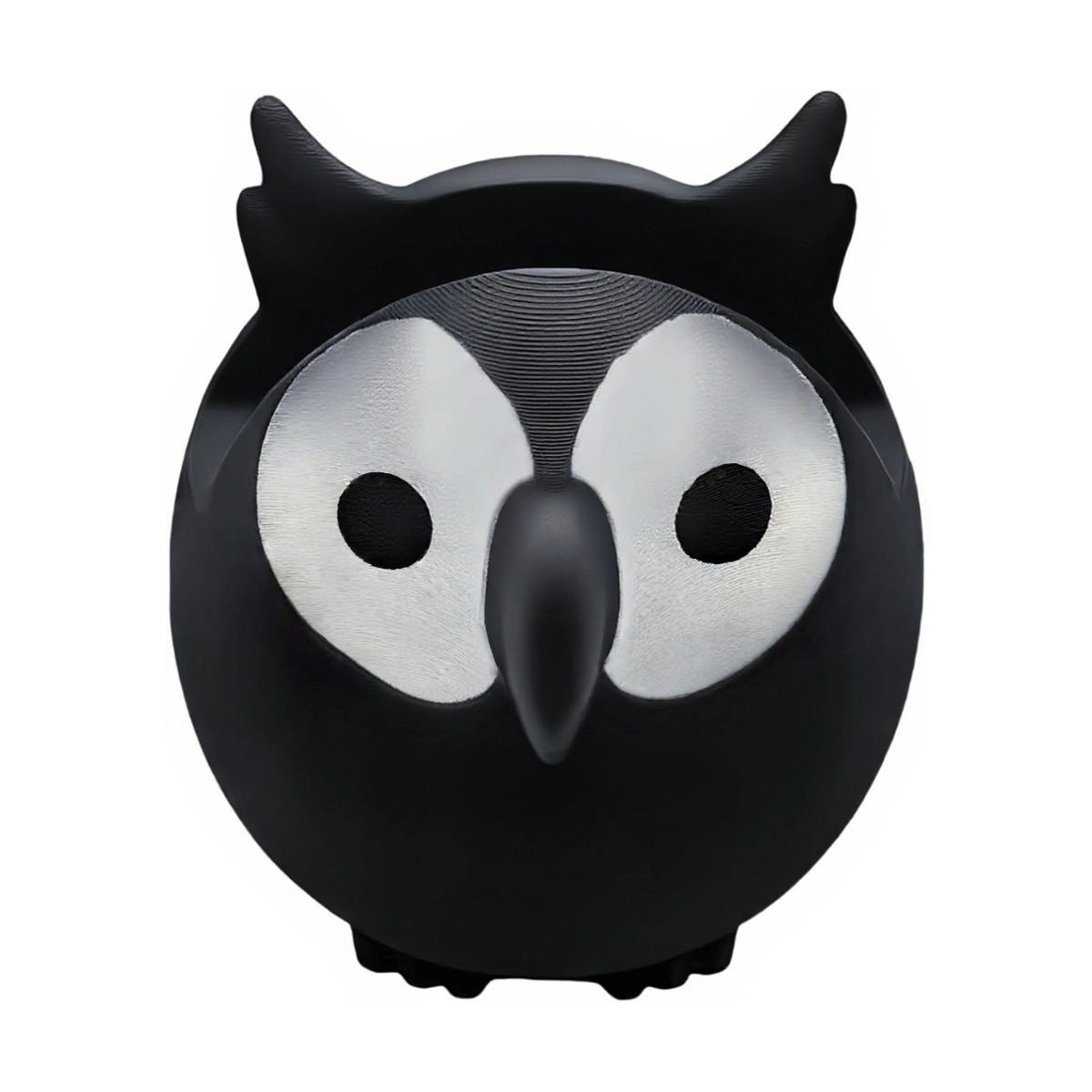 Chouette grise-8*8cm