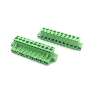 Duy nhất vít nữ ổ cắm với Lugs màu xanh lá cây ph5.08 8P plug-in khối thiết bị đầu cuối kết nối phụ kiện - Product Image 4