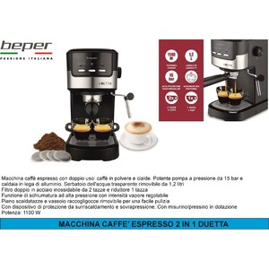 Macchina per Caffè Espresso 2-IN-1 DUETTA - Product Image 1