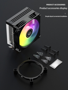 Zeromaster 4PIN ระบายความร้อนด้วยน้ำ PWM 12V ท่อความร้อน RGB 4ท่อความร้อนหม้อน้ำทองแดงระบายความร้อนสำหรับเกมพีซีและ3P สำนักงานเครื่องเล่นคอมพิวเตอร์ซีพียู C - Product Image 4