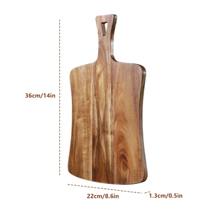 Mini Schneidebrett aus Akazienholz mit Griff, anpassbar, für Fleisch, Wurstwaren, Küche, Käseplatten und Servierbrett - Product Image 2