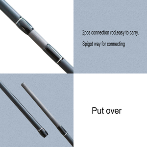 Canne à pêche à la basse personnalisable OEM, fabriquée sur mesure en carbone ultraléger, 2 brins, action rapide, 7'0"/7'6", pour la pêche en lac, rivière et ruisseau - Product Image 3