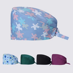 Venta al por mayor ajustable enfermera médico sombrero mascota <span class=keywords><strong>veterinario</strong></span> dentista trabajo sombrero Hospital clínica hombres mujeres enfermera médico Scrubs Dental sombrero - Product Image 5