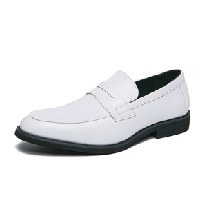 White Casual Dress Shoes - Men's Stylish Design with White Soles