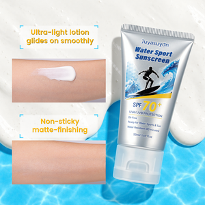 <span class=keywords><strong>Crema</strong></span> <span class=keywords><strong>Solare</strong></span> SPF70+ <span class=keywords><strong>Alta</strong></span> <span class=keywords><strong>Protezione</strong></span> UV Resistente all'Acqua <span class=keywords><strong>ad</strong></span> Assorbimento Rapido Leggera per Spiaggia e Nuoto Viso e Corpo Etichetta Privata - Product Image 3
