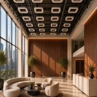 Panneaux de plafond acoustiques insonorisants, absorbants le son, auto-adhésifs, en feutre hexagonal en polyester, ignifuges et imperméables
