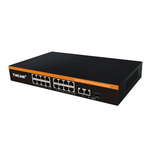 Tincam mạng thông minh 16 * <span class=keywords><strong>RJ45</strong></span> + <span class=keywords><strong>2</strong></span> * uplink + 1 * SFP Ethernet chuyển đổi Lan chuyển đổi <span class=keywords><strong>Hub</strong></span> với SFP module cho IP Camera - Product Image 3