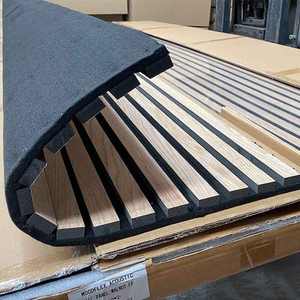 Moderno 3d in fibra di poliestere fonoassorbente Mdf legno lamelle di parete acustica <span class=keywords><strong>pannelli</strong></span> flessibili acustici parete <span class=keywords><strong>pannelli</strong></span> - Product Image 5