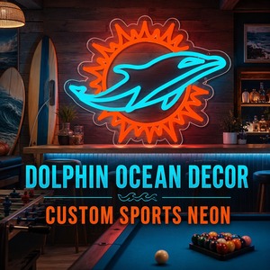 Vente en gros de lampes néon Dauphin et Soleil pour la décoration de bars sportifs, de maisons de plage et de salles de jeux - Product Image 5