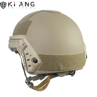 Équipement tactique KIANG Casque FAST Casque en aramide couleur sable Casques de moto