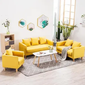 3 2 1 Fabric Living Room Sofa Set Furniture Contracted Modern Lounge Soffa Set