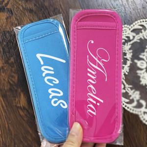 Özel promosyon süblimasyon baskı neopren Popsicle tutucu kol yalıtımlı buzlu kutup tutucular - Product Image 5