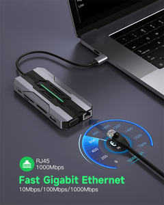 Hub USB-C de Alta Velocidad con 13 Puertos, Estación de Acoplamiento Tipo-C, Adaptador Multipuerto para Laptop, <span class=keywords><strong>Tablet</strong></span> y Teléfono con Transferencia de Datos - Product Image 3