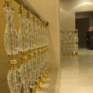 Lüks el yapımı roma sütunu kristal cam merdiven korkuluk kol dayama prim yenileme malzeme diğer kristal el sanatları ürün - Product Image 5