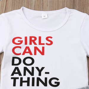 Conjunto de Ropa para Niñas, Camiseta y Falda, Estilo Veraniego, Nuevo y a la Moda, con Estampado, Dos Piezas - Product Image 3