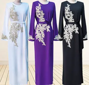 X-159 2023卸売イスラム教徒アバヤ女性イスラムドレス伝統的なイスラム教徒の服